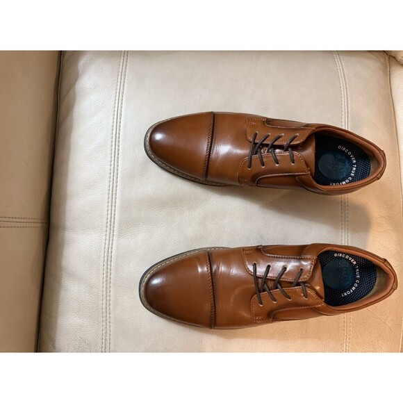 Nunn Bush Men\'s Brn Comfort Cap Toe Oxford 10 M Comfort Gel Super Clean! main image 9